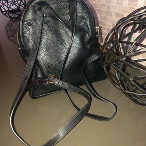 MK black mini book bag
